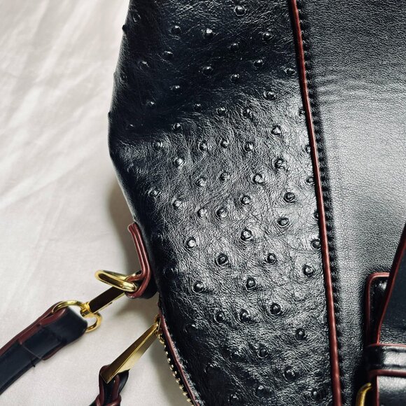 Genuine Leather Black Bag by Adrienne Vittadini - Picture 7 of 14